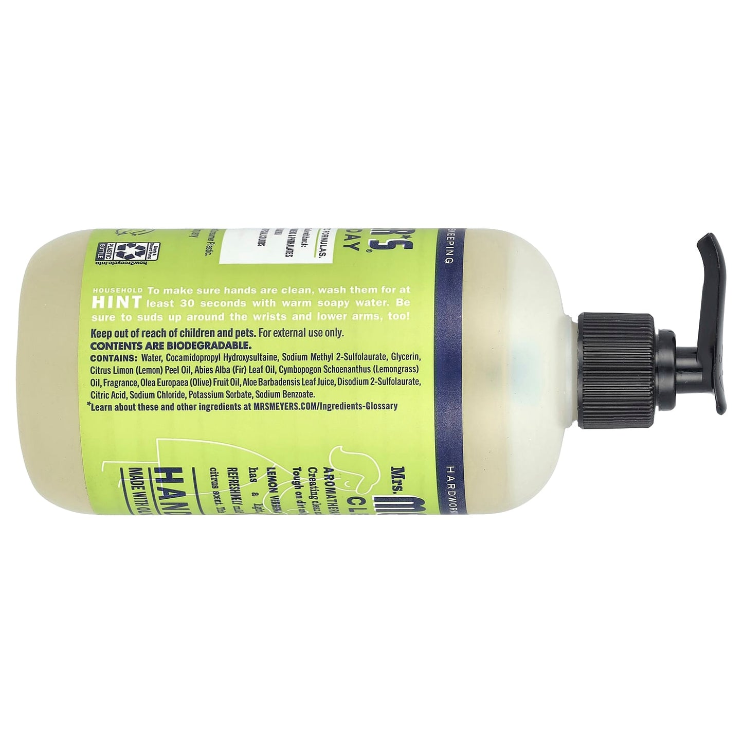 Mrs. Meyers Clean Day, Hand Soap, Lemon Verbena , 12.5 fl oz (370 ml) - Image 2