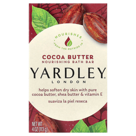 Yardley London, Nourishing Bath Bar, Cocoa Butter, 4 oz (113 g) - Image 1