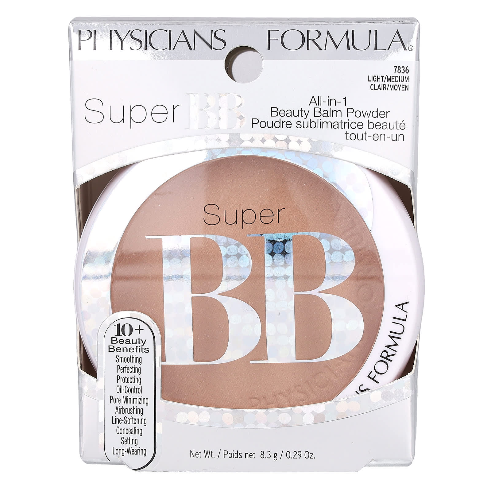 Physicians Formula, Super BB, All-in-1 Beauty Balm Powder, 7836 Light/Medium, 0.29 oz (8.3 g) - Image 2