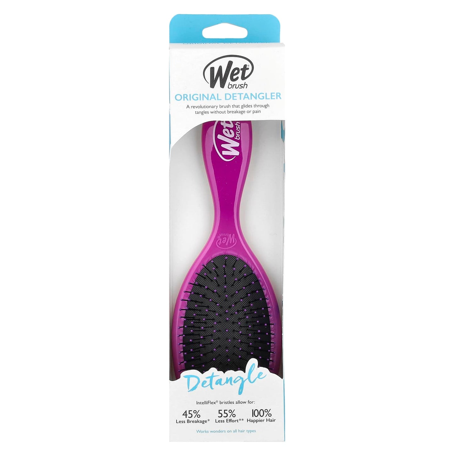 Wet Brush, Original Detangler Brush, Purple, 1 Brush - Image 2