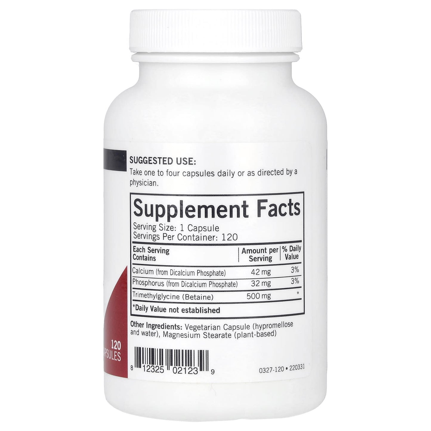 Kirkman Labs, TMG , 120 Capsules - Image 2