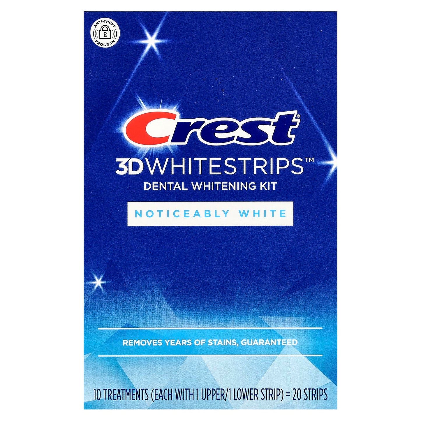 Crest 3D Whitestrips Dental Whitening Kit - Noticeably White Teeth - Image 1