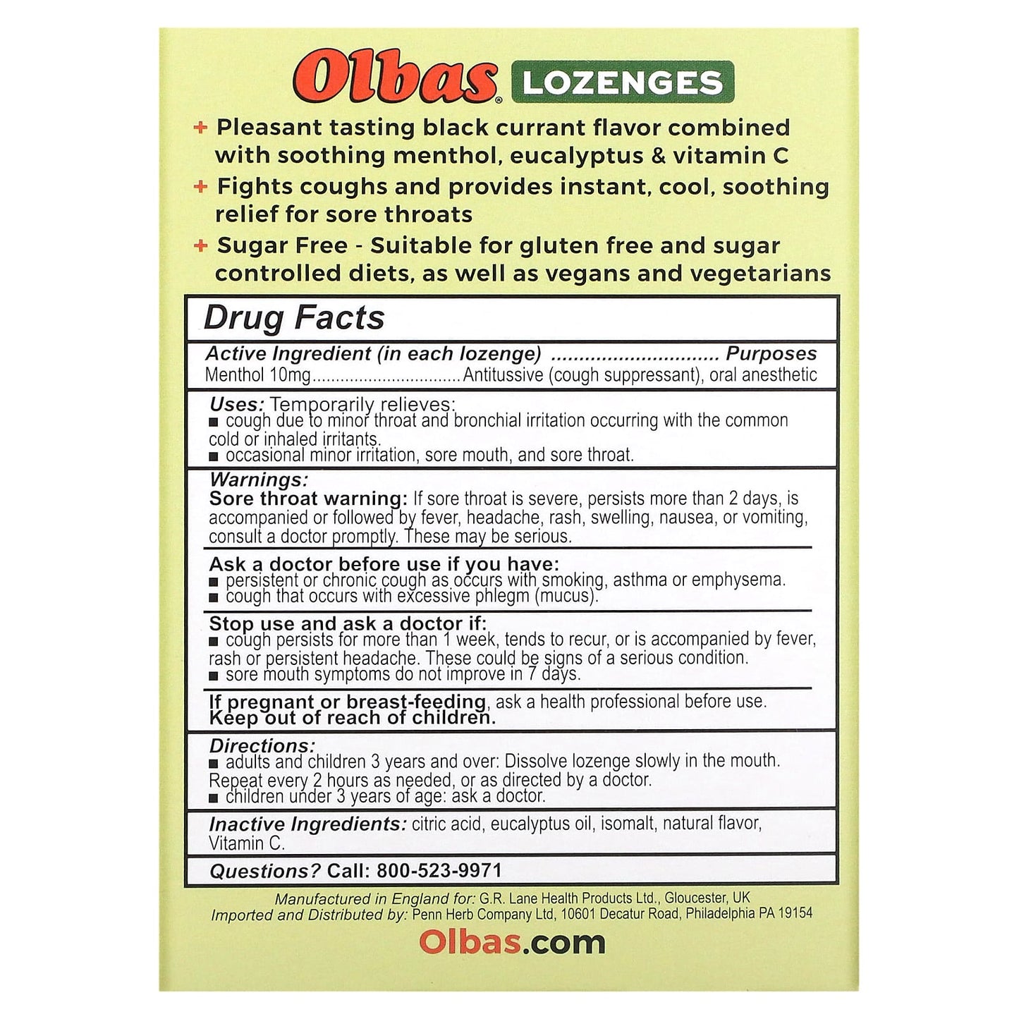 Olbas, Lozenges, Black Currant, 24 Lozenges - Image 2