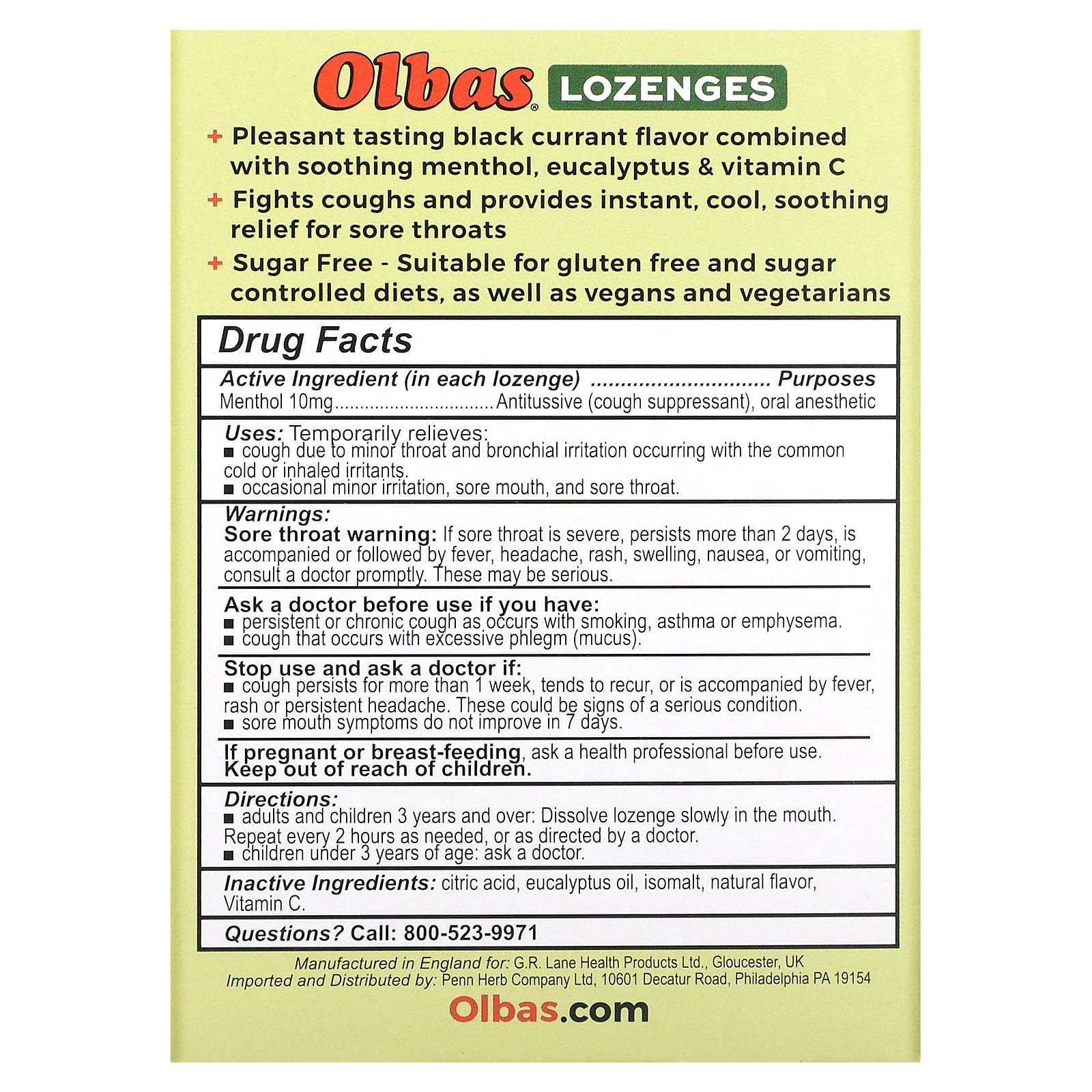 Olbas, Lozenges, Black Currant, 24 Lozenges - Image 2