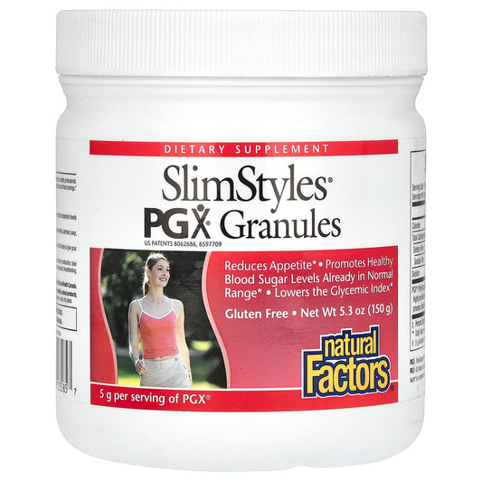 Natural Factors, SlimStyles, PGX Granules, Unflavored, 5.3 oz (150 g) - Image 1