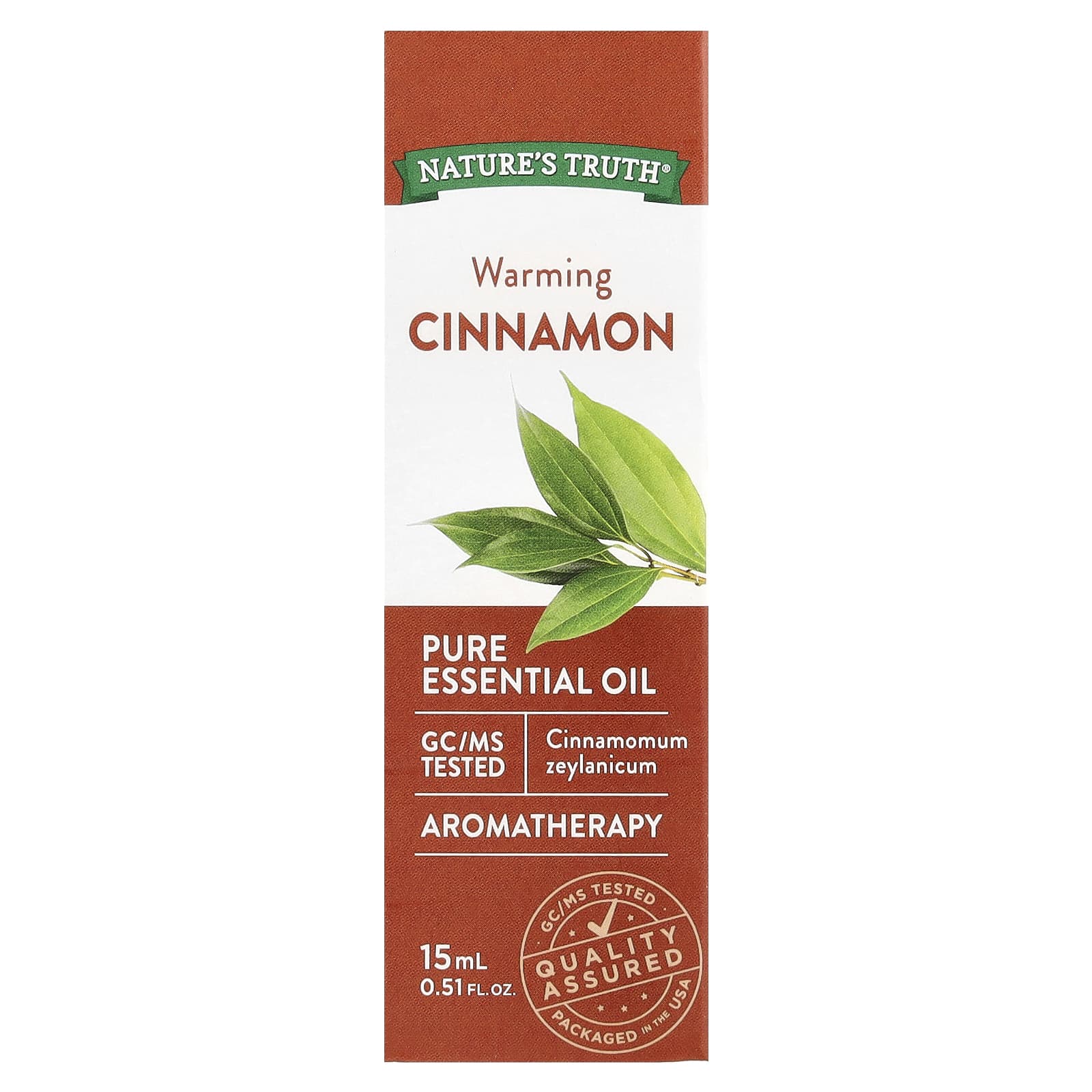 Nature's Truth, Pure Essential Oil, Warming Cinnamon, 0.51 fl oz (15 ml) - Image 2