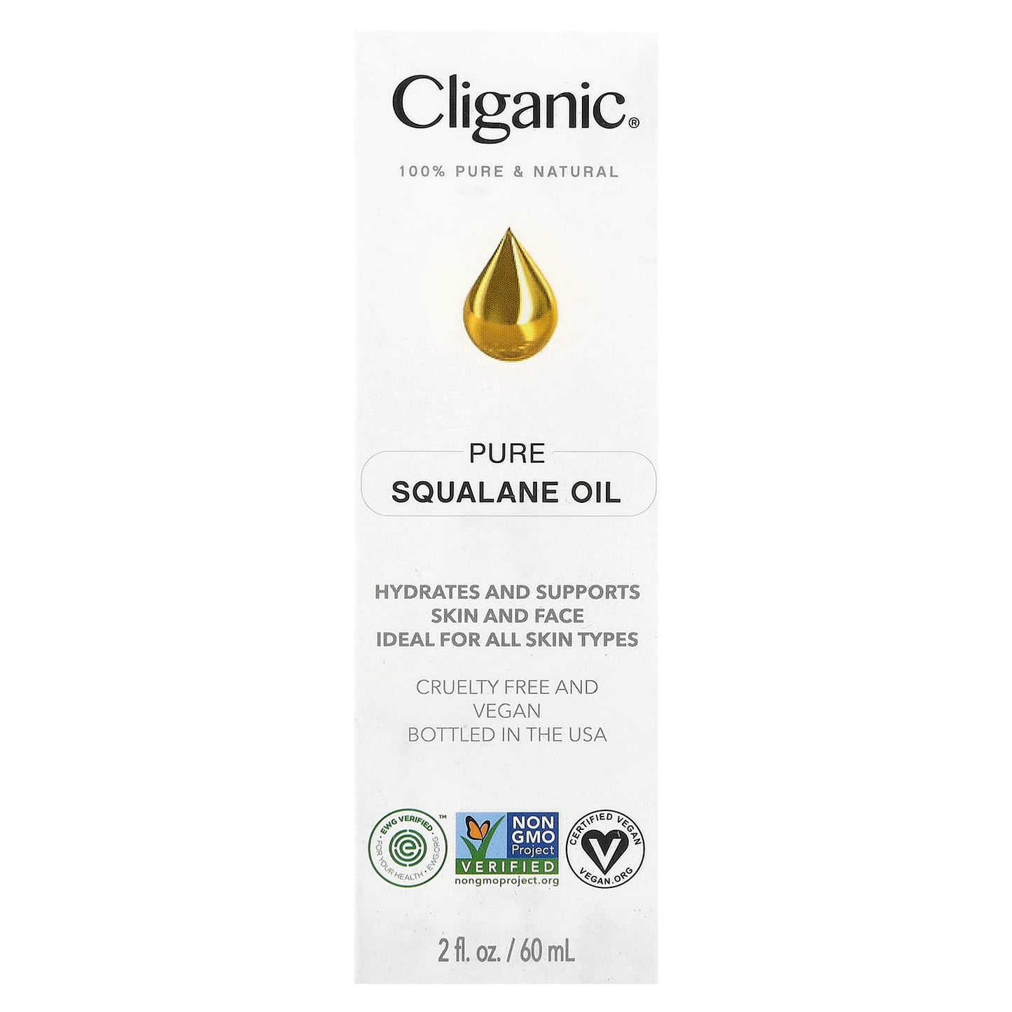 Pure Squalane Oil for Skin and Hair Hydration by Cliganic - Image 2