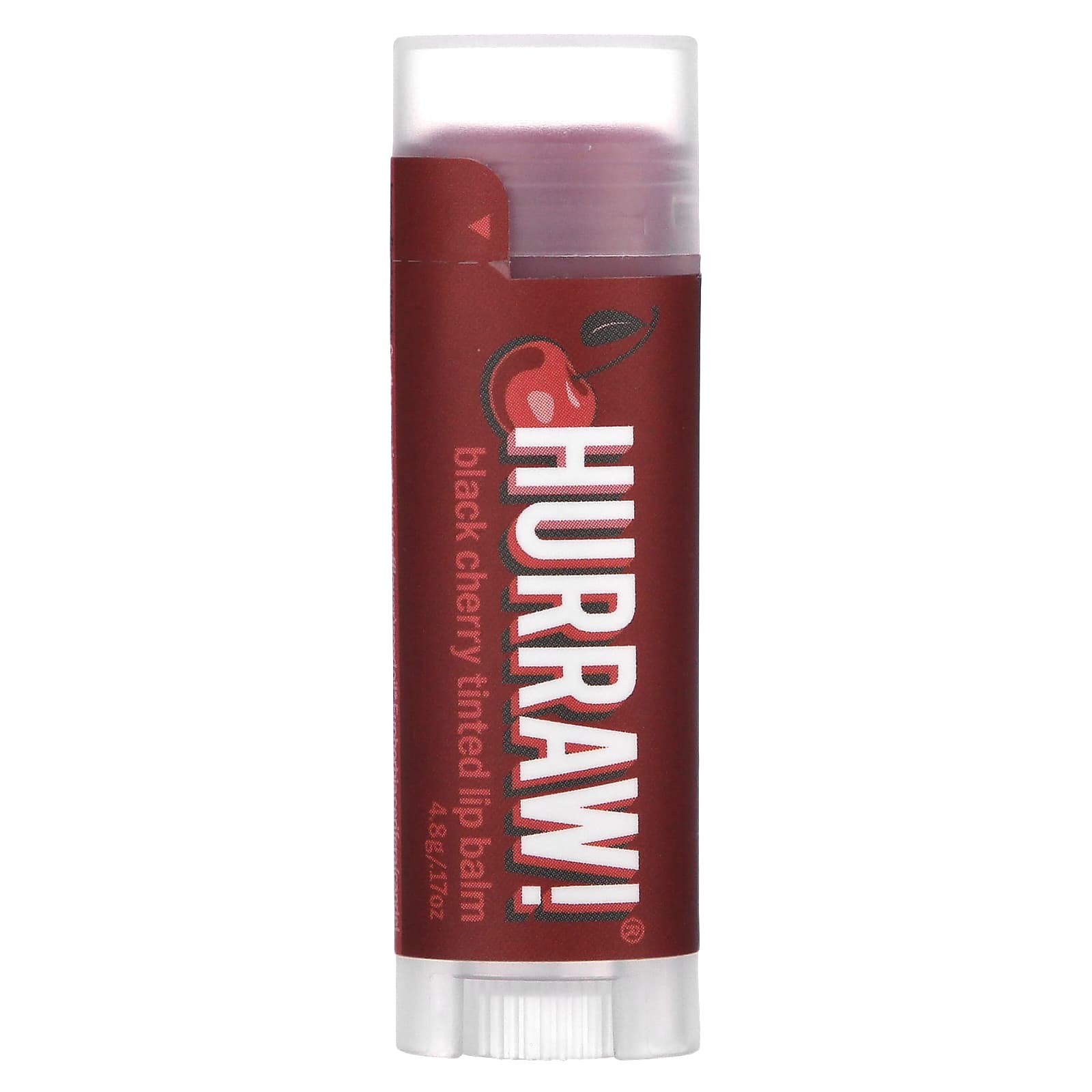 Hurraw! Balm Tinted Lip Balm - Black Cherry Organic, Vegan, Cruelty-Free - Image 1