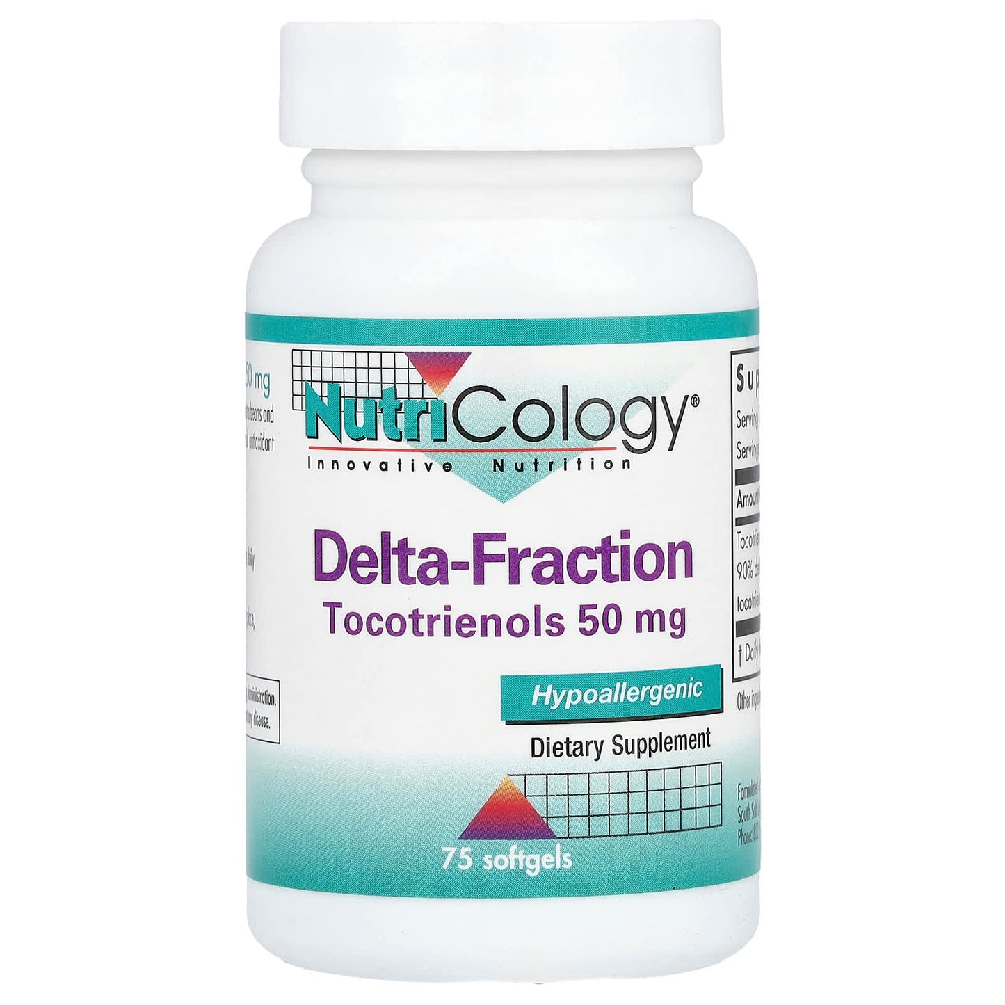 Nutricology, Delta-Fraction, Tocotrienols, 75 Softgels (50 mg per Softgel) - Image 1
