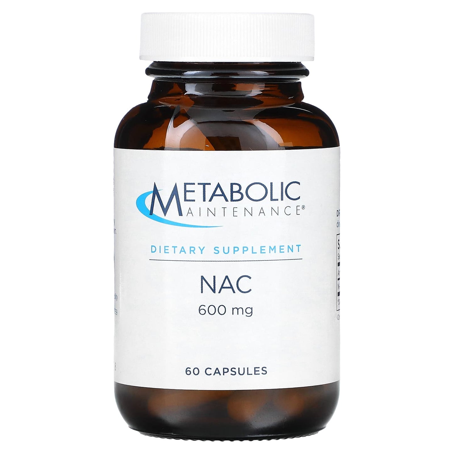 Metabolic Maintenance, NAC, 600 mg, 60 Capsules - Image 1