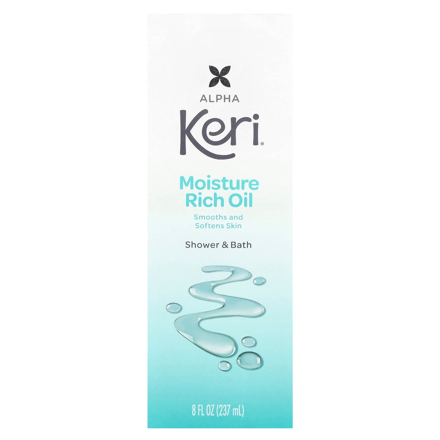 Keri, Moisture Rich Oil, Shower & Bath, 8 fl oz (237 ml) - Image 2