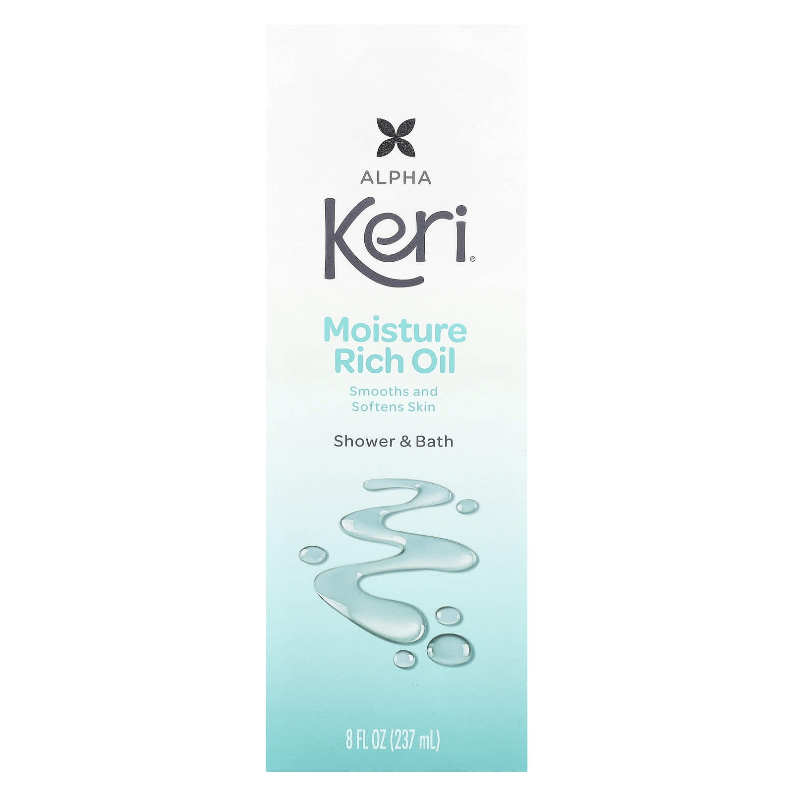 Keri, Moisture Rich Oil, Shower & Bath, 8 fl oz (237 ml) - Image 2