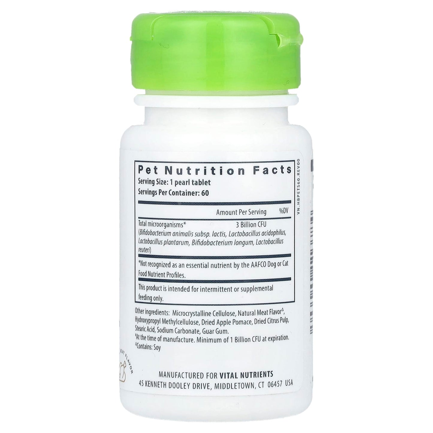 Vital Nutrients, Hyperbiotics®, Pro-Pets™ Probiotic, For Dogs & Cats, Natural Meat, 60 Micro-Pearls