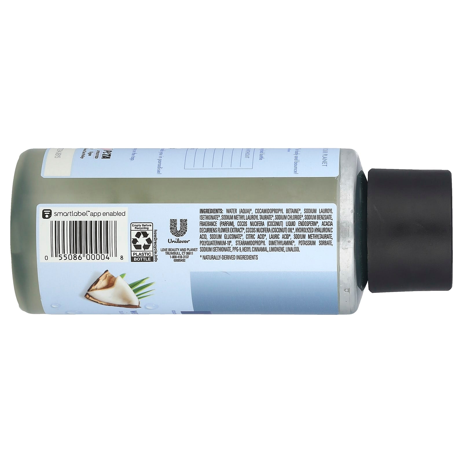 Love Beauty and Planet, Vegan Shampoo, For All Hair Types, Coconut Water & Mimosa Flower,, 13.5 fl oz (400 ml) - Image 2