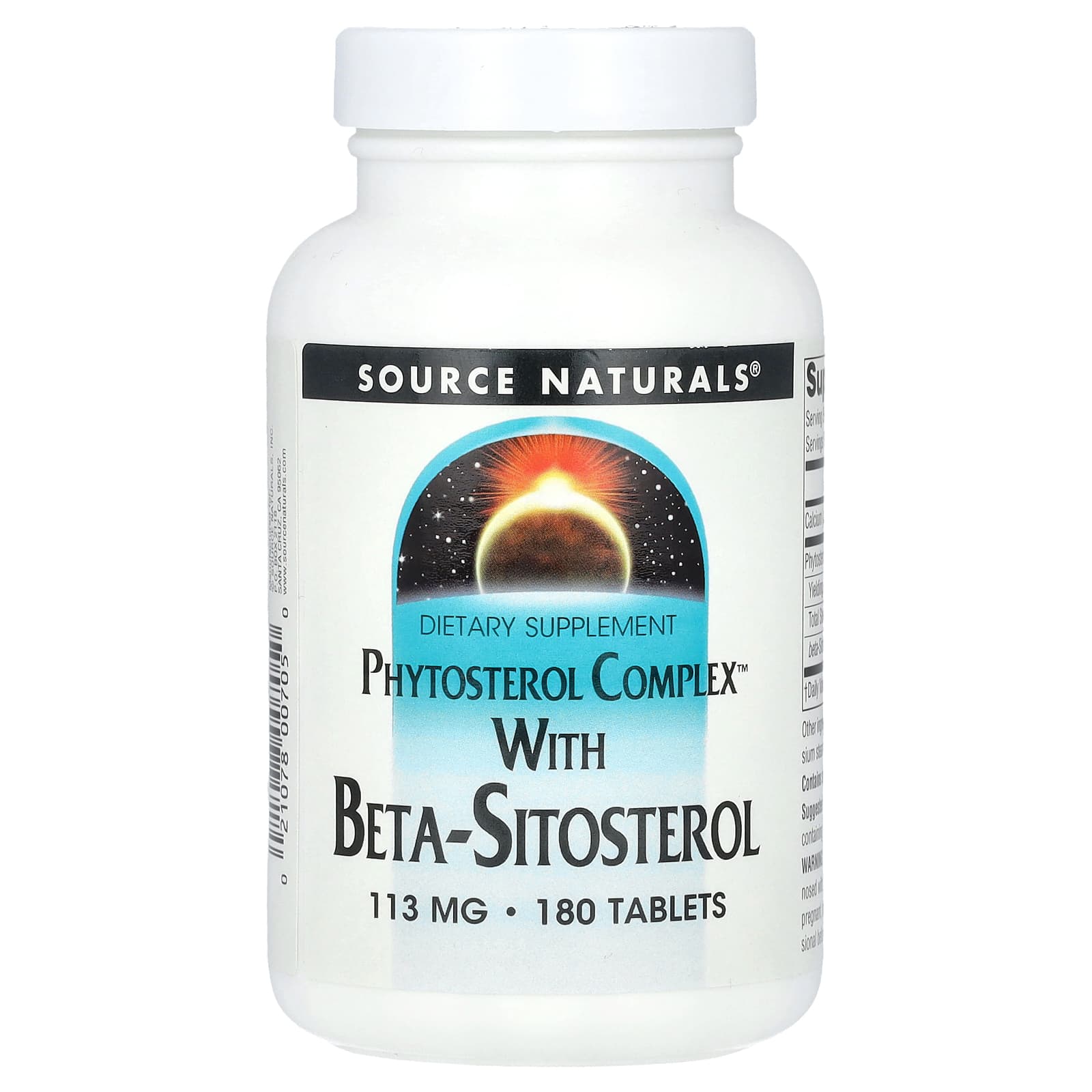 Source Naturals, Phytosterol Complex With Beta-Sitosterol, 340 mg, 180 Tablets (113 mg per Tablet)