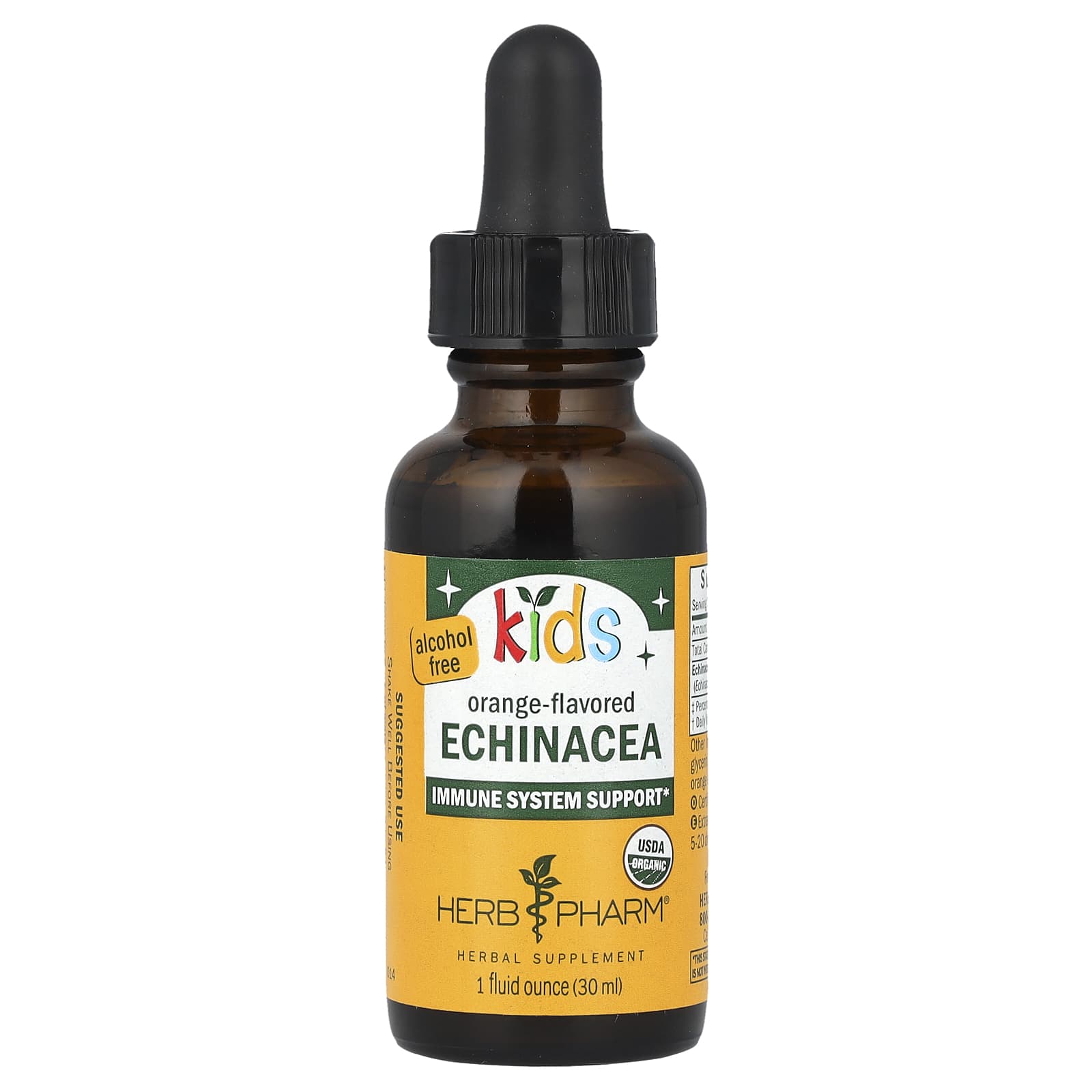 Herb Pharm Echinacea for Kids - USDA Organic, Gluten Free - Image 1
