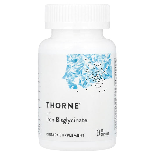 Thorne, Iron Bisglycinate, 60 Capsules (25 mg per Capsule) - Image 1