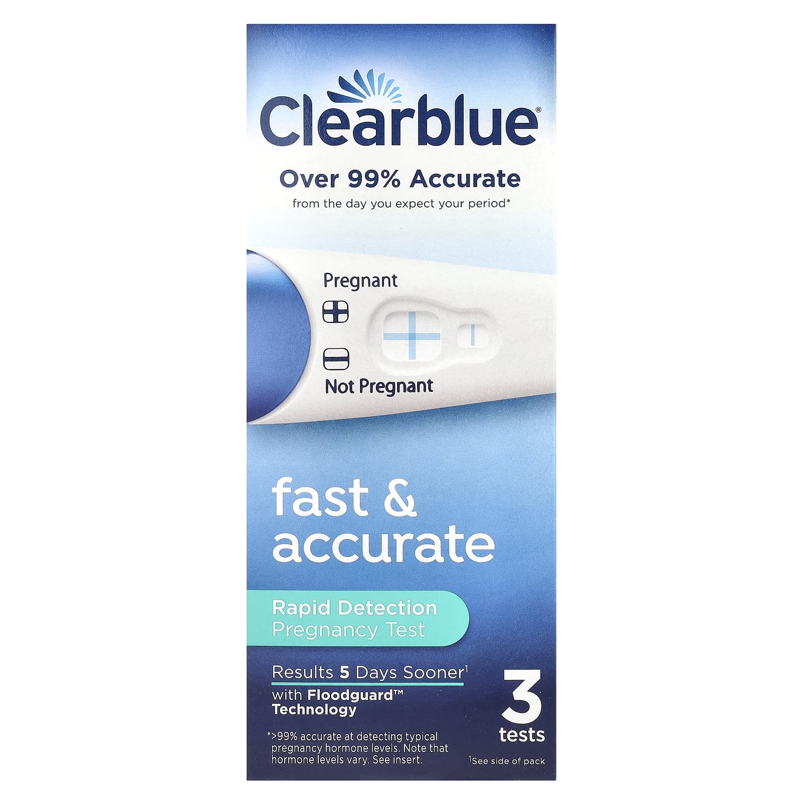 Clearblue Pregnancy Test, 3 Tests - Fast & Accurate Results - Image 1