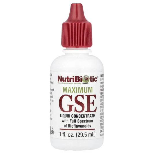 NutriBiotic, Maximum GSE, Liquid Concentrate, 1 fl oz (29.5 ml) - Image 1