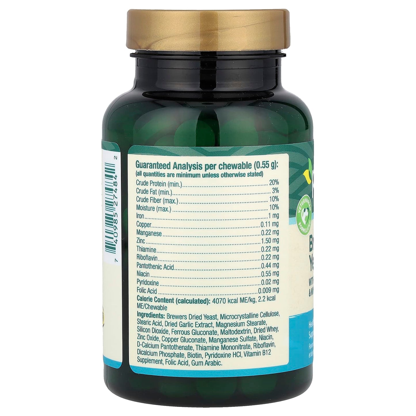petnc NATURAL CARE, Brewers Yeast, All Dogs, 250 Chewables - Image 2