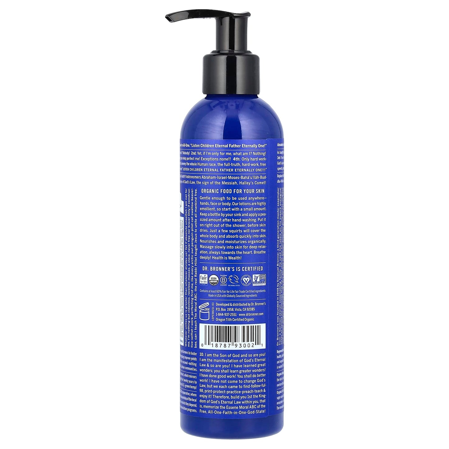 Organic Peppermint Hand & Body Lotion by Dr. Bronner's - 8 fl oz - Image 2