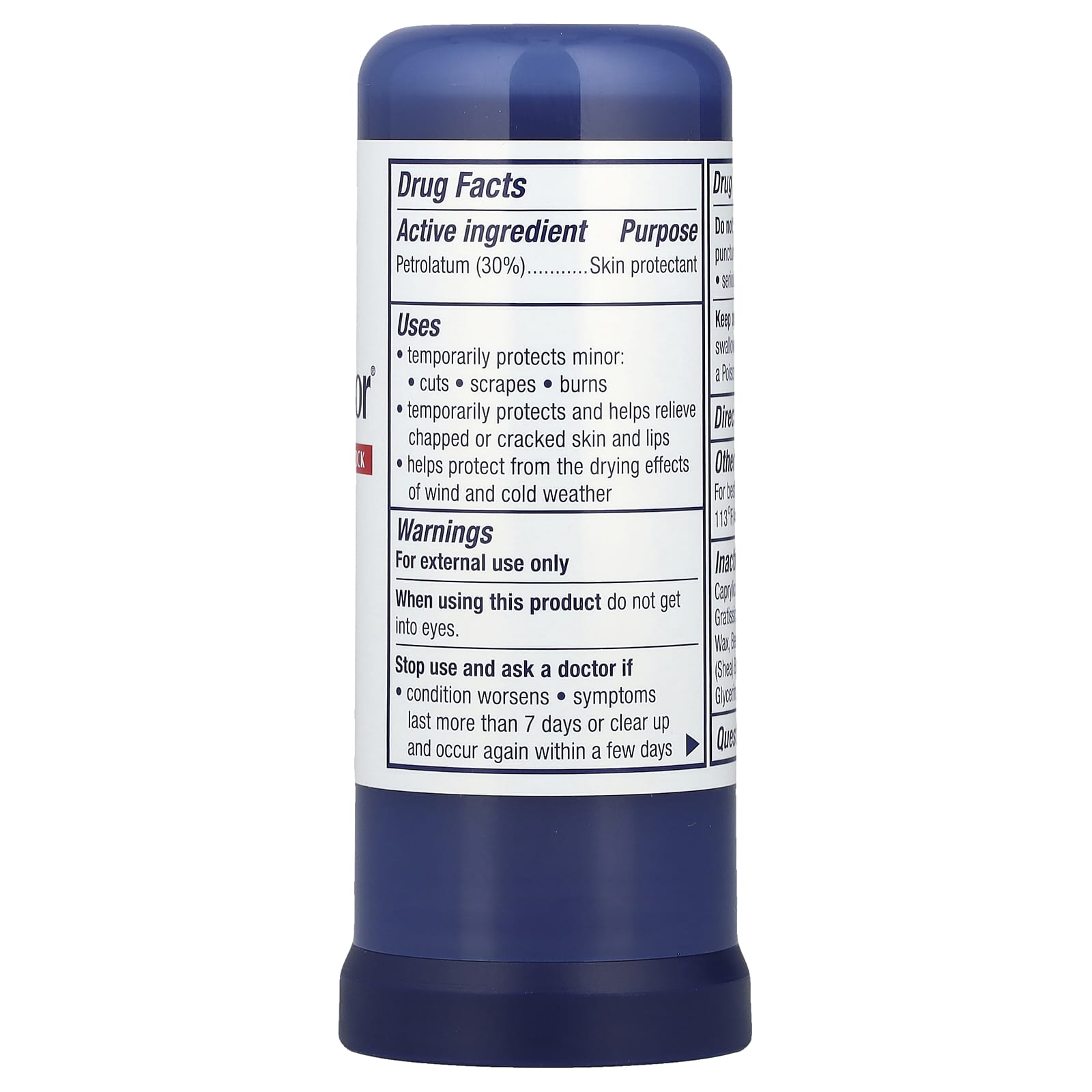 Aquaphor Baby Healing Balm Stick, Fragrance-Free, 0.65 oz - Image 2