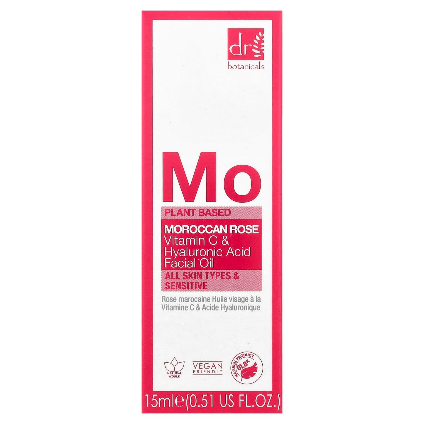 Dr. Botanicals Moroccan Rose Vitamin C Facial Oil - Hydrate & Brighten Skin - Image 2