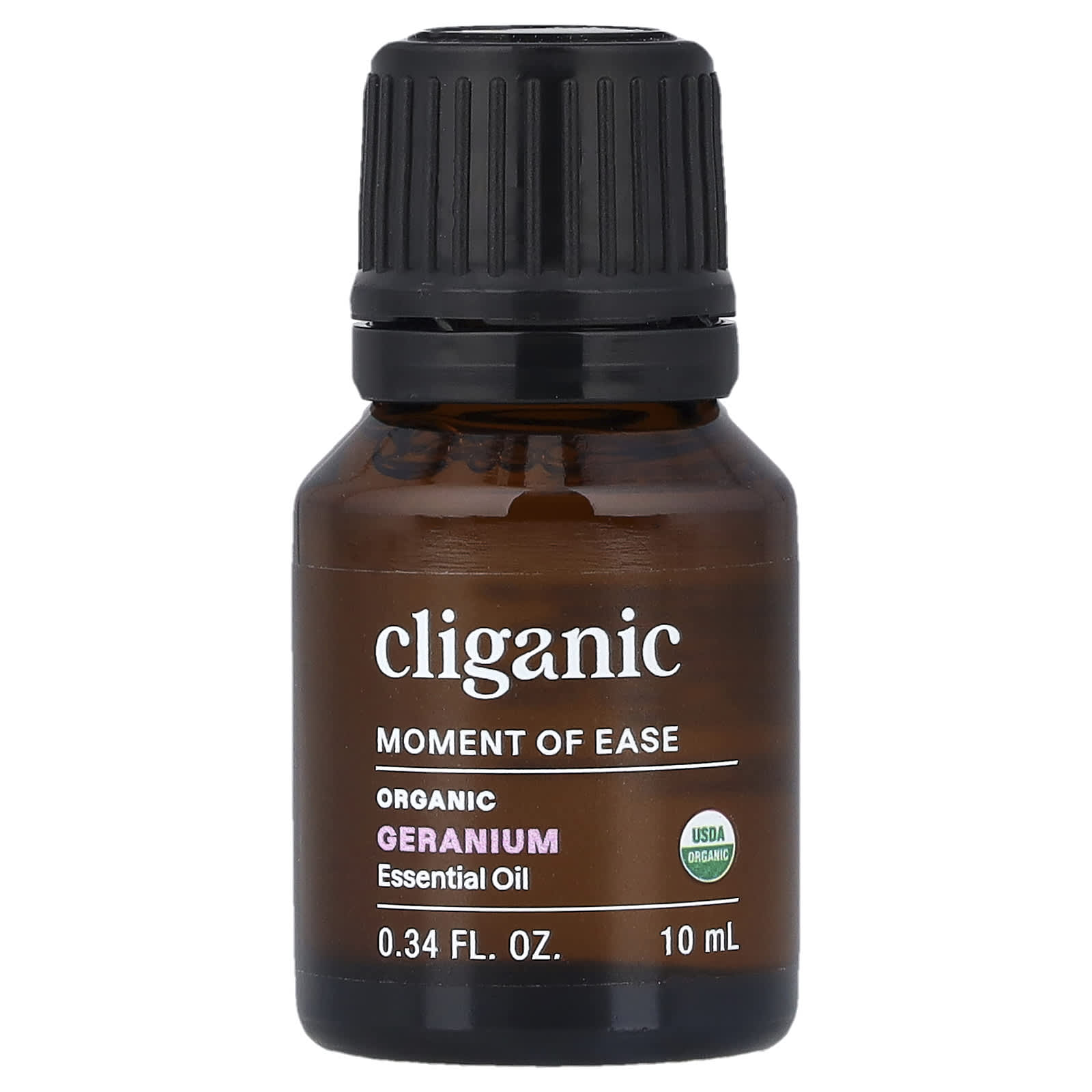 Cliganic Geranium Essential Oil - 100% Pure, USDA Organic, 0.34 fl oz - Image 1