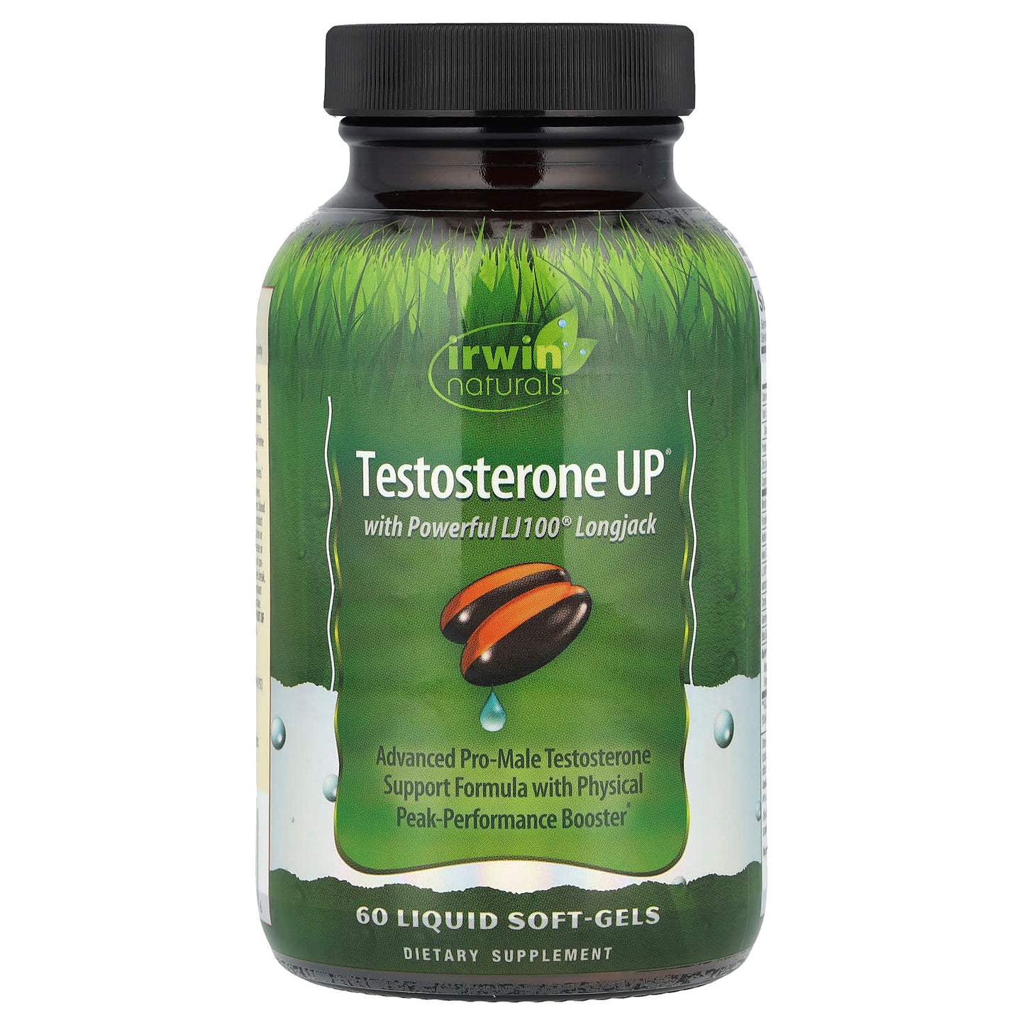 Irwin Naturals Testosterone Support Supplement for Men - 60 Liquid Soft-Gels - Image 1