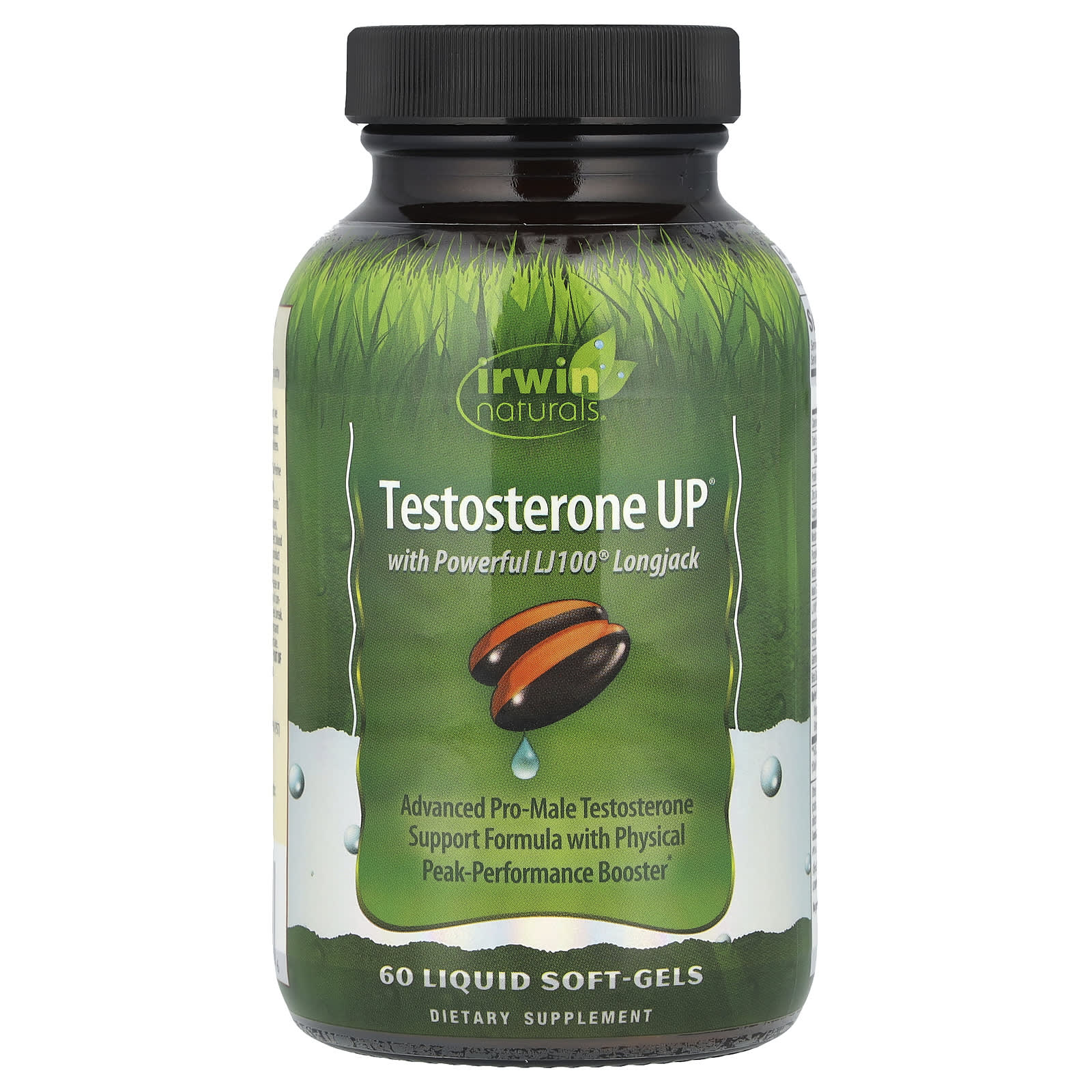 Irwin Naturals Testosterone Support Supplement for Men - 60 Liquid Soft-Gels - Image 1