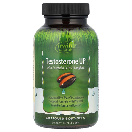 Irwin Naturals Testosterone Support Supplement for Men - 60 Liquid Soft-Gels - Image 1