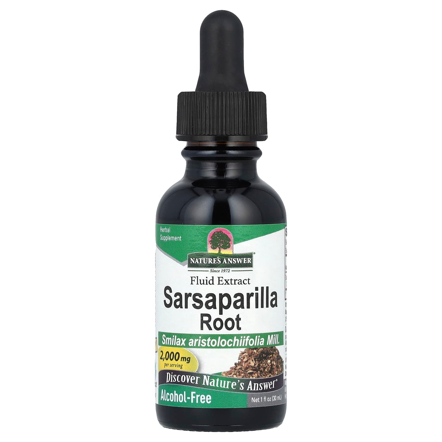 Nature's Answer, Sarsaparilla Root, Fluid Extract, Alcohol-Free, 2,000 mg, 1 fl oz (30 ml) - Image 1