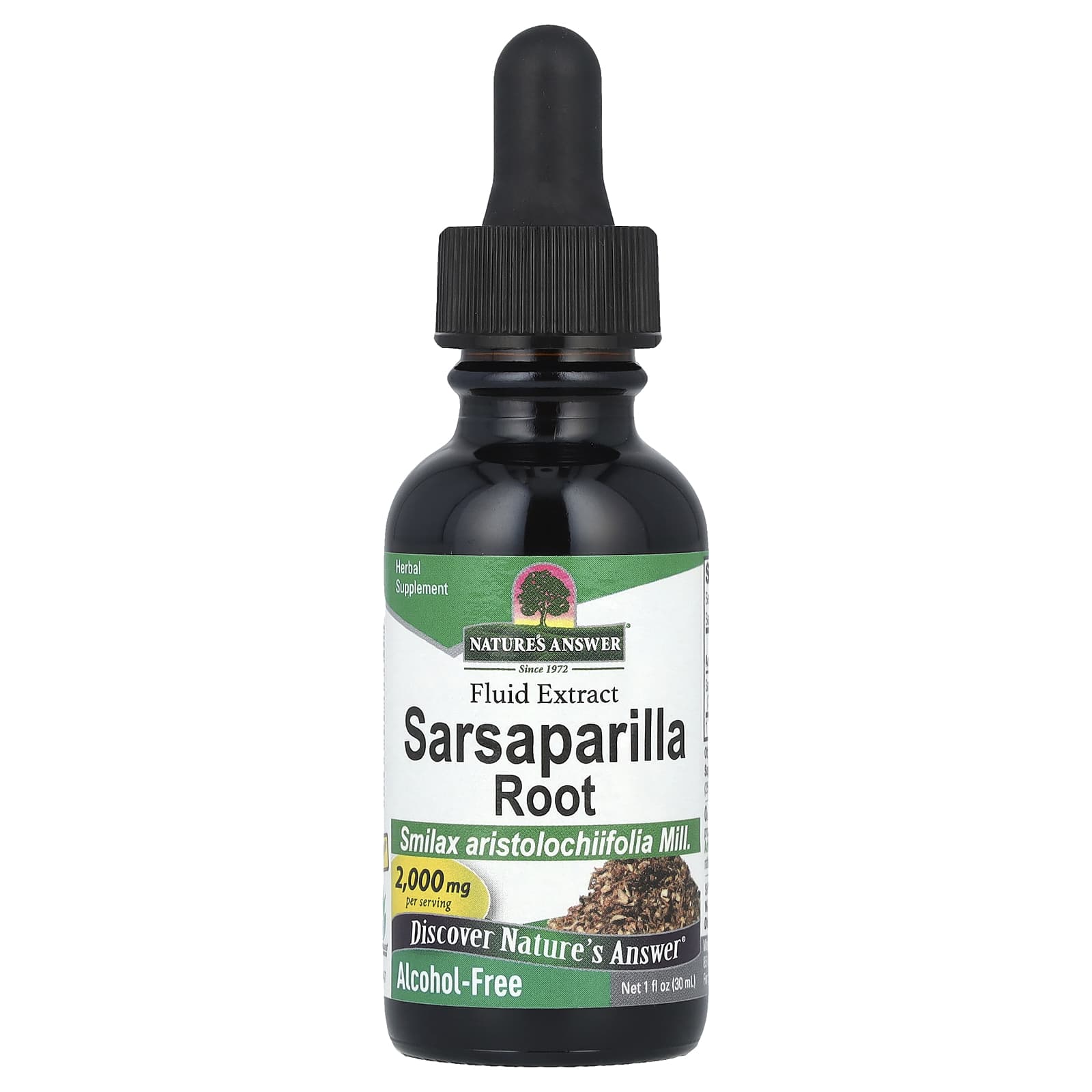 Nature's Answer, Sarsaparilla Root, Fluid Extract, Alcohol-Free, 2,000 mg, 1 fl oz (30 ml) - Image 1