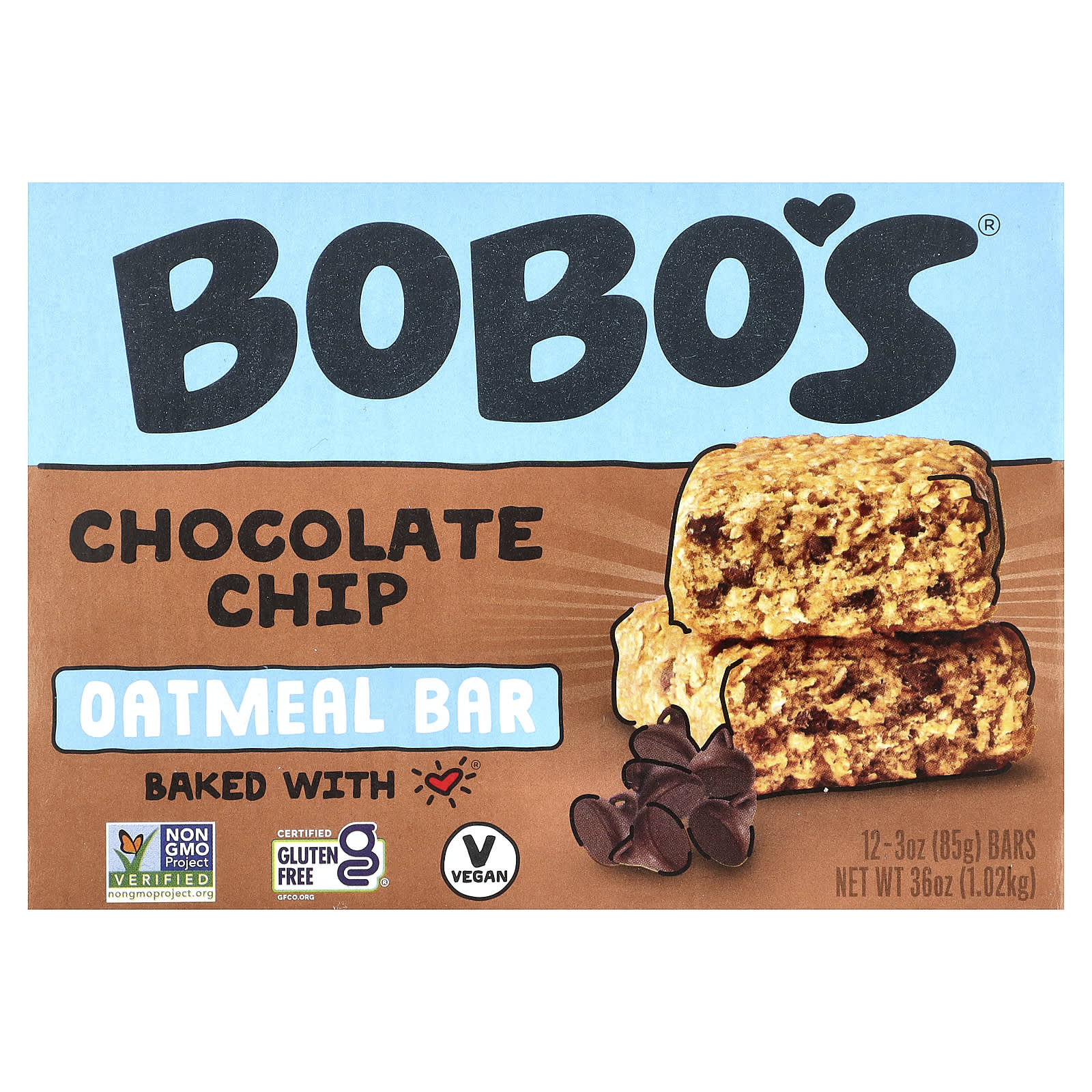 Bobo's Chocolate Chip Oat Bars | Gluten-Free & Vegan - Image 1