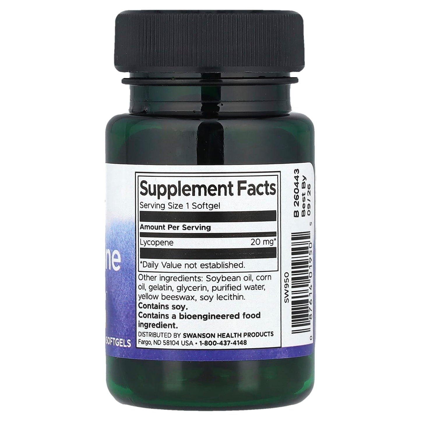 Swanson, Lycopene, 20 mg, 60 Softgels - Image 2