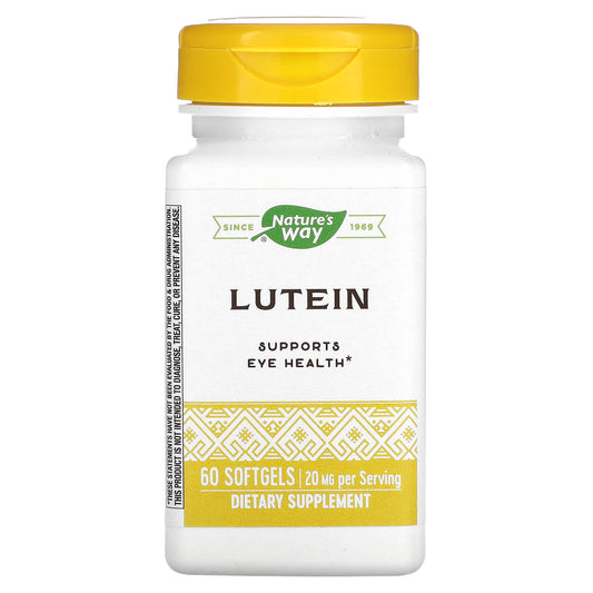Nature's Way, Lutein, 20 mg, 60 Softgels - Image 1