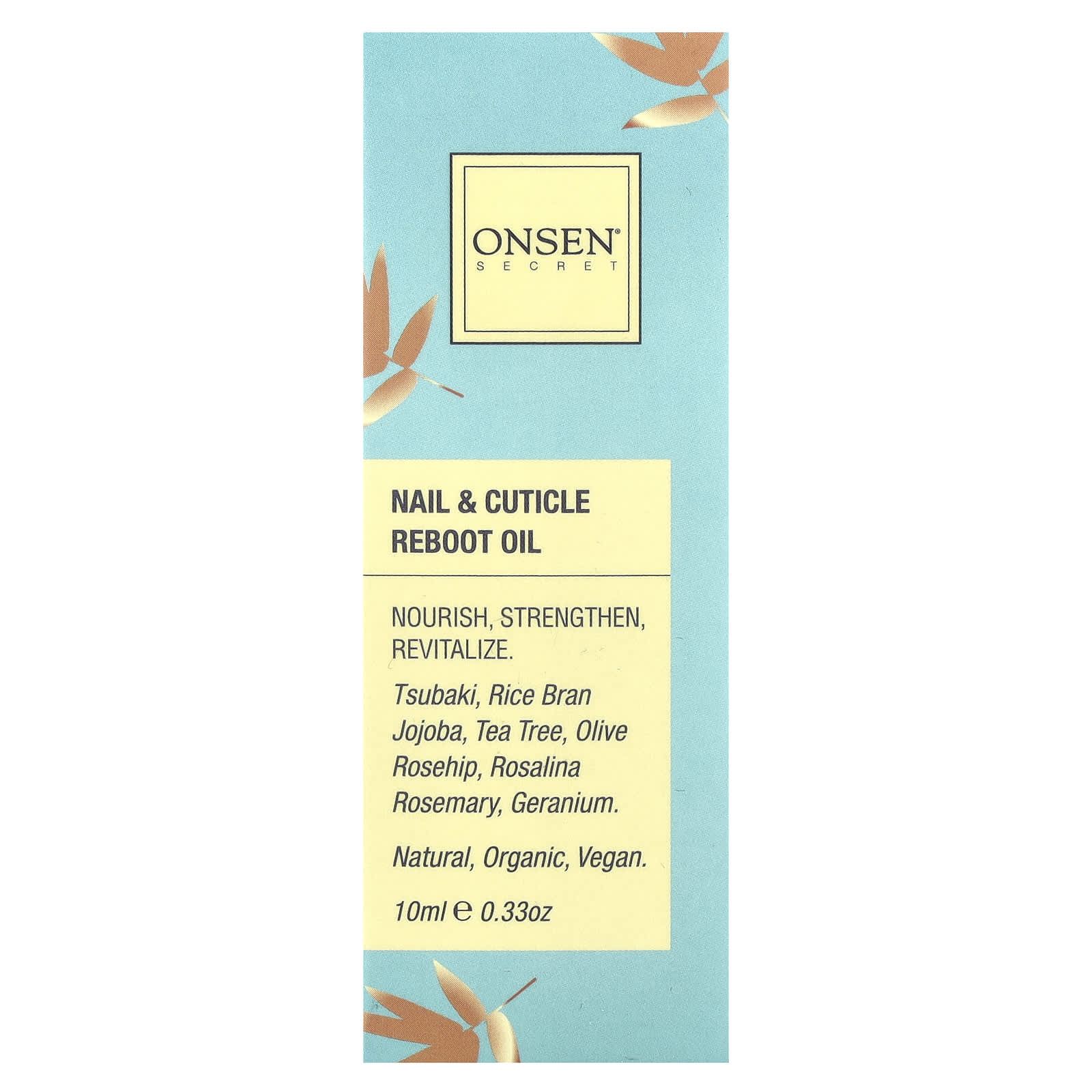 Onsen Secret, Nail & Cuticle Reboot Oil, 0.33 oz (10 ml) - Image 2
