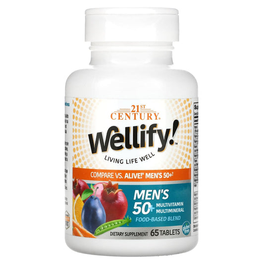 Men's 50+ Multivitamin, Energy & Immunity, 65 Tablets - Image 1