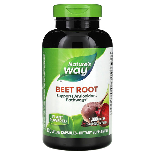Nature's Way, Beet Root, 320 Vegan Capsules (500 mg per Capsule) - Image 1