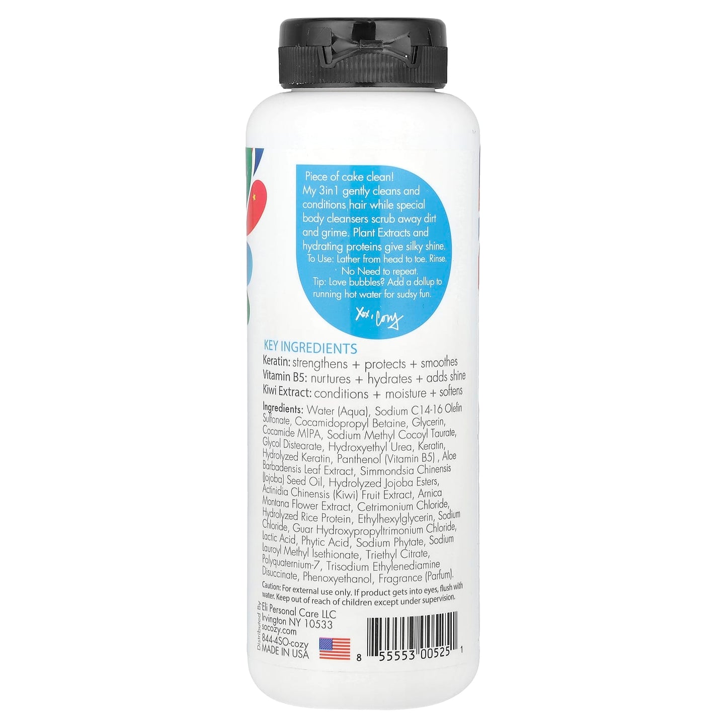 SoCozy, Kids, 3 in 1 Shampoo Conditioner Wash, 10.5 fl oz (311 ml) - Image 2