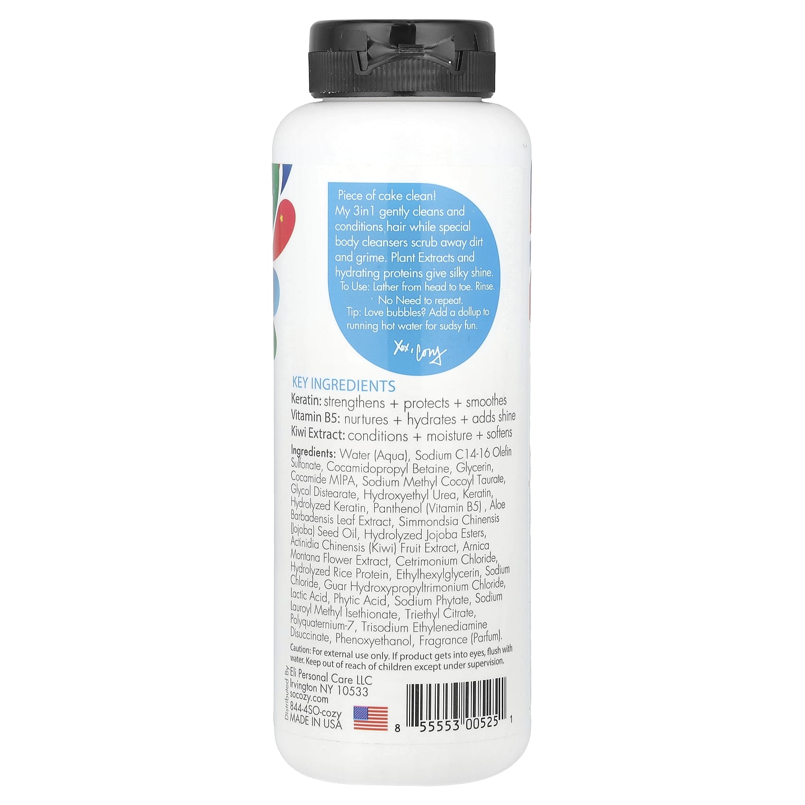 SoCozy, Kids, 3 in 1 Shampoo Conditioner Wash, 10.5 fl oz (311 ml) - Image 2