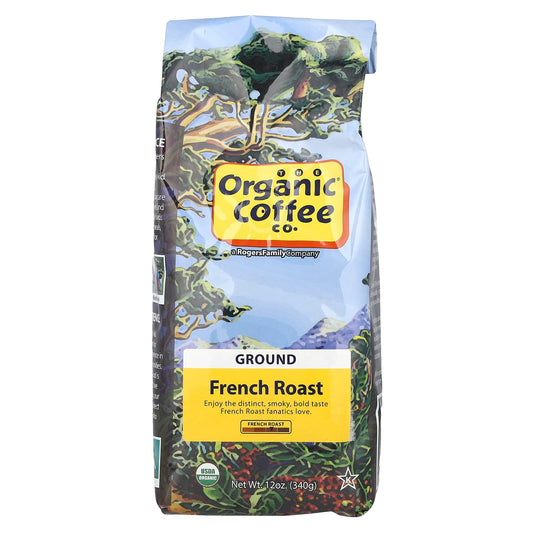 Organic Coffee Co., French Roast, Ground, 12 oz (340 g) - Image 1