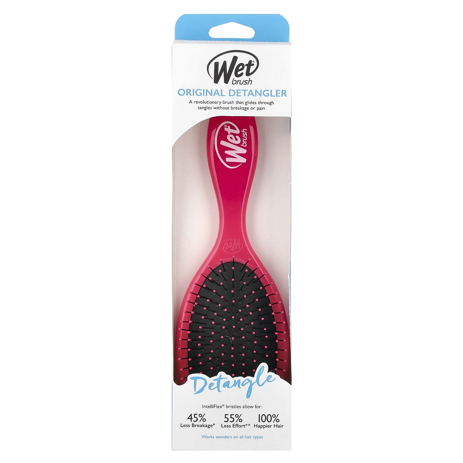 Wet Brush, Original Detangler Brush, Pink, 1 Brush - Image 2