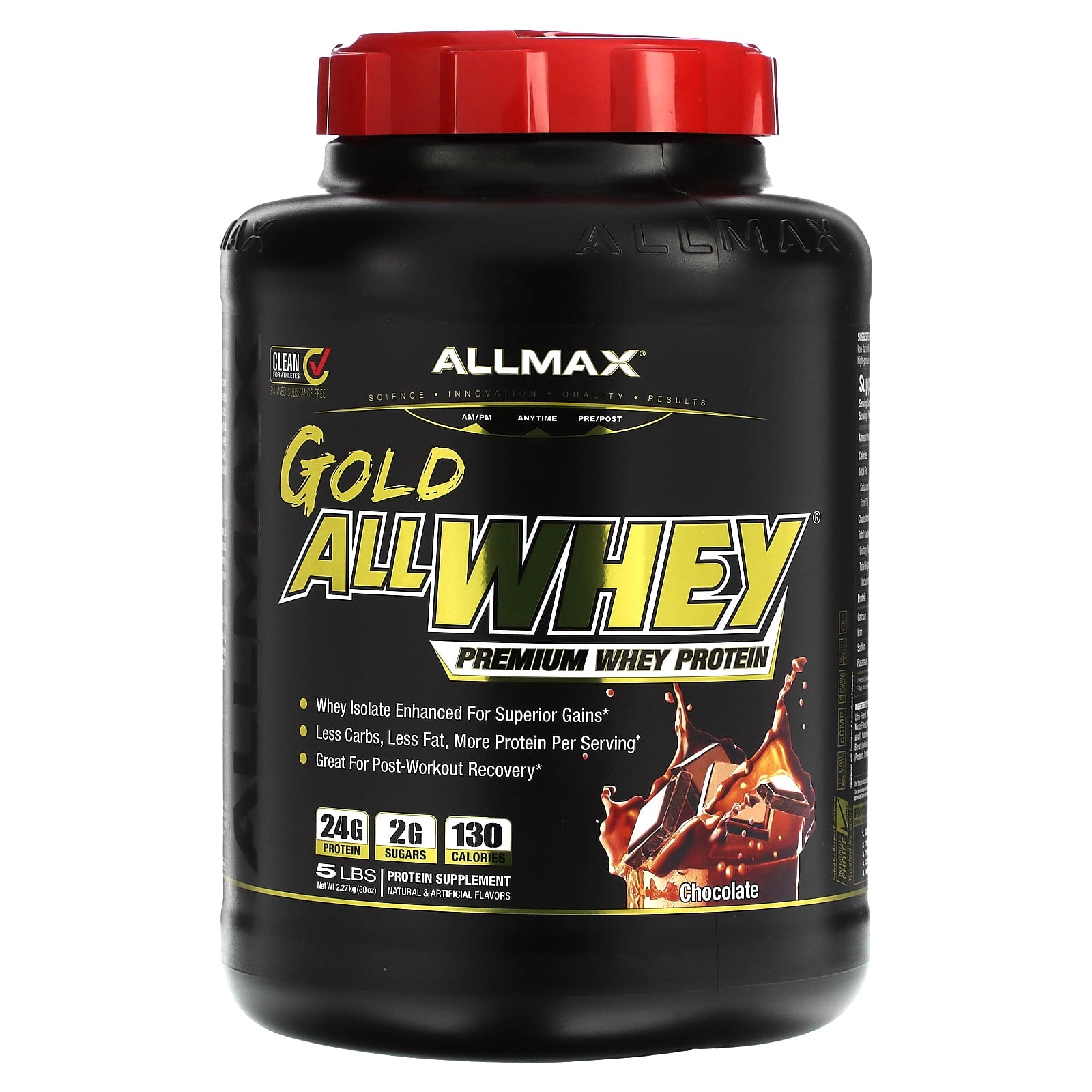 Premium GOLD ALLWHEY Whey Protein Powder for Lean Muscle Gains - Image 1