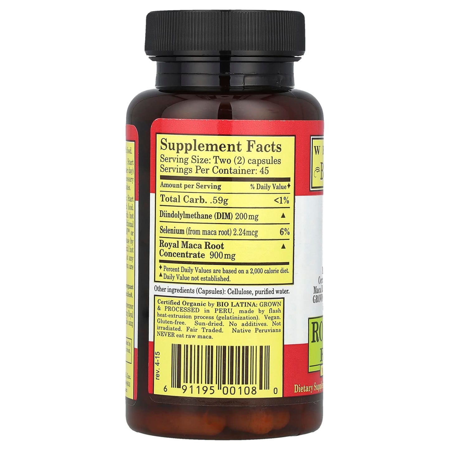 Whole World Botanicals, Royal Maca® Plus with DIM™ for Women, 90 VegCaps - Image 2