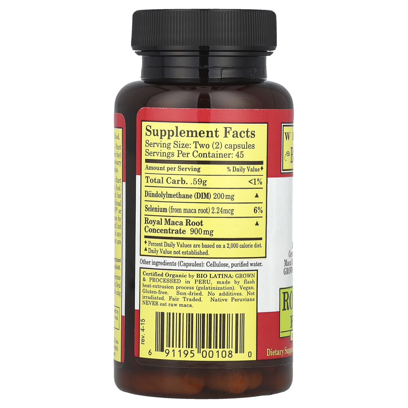 Whole World Botanicals, Royal Maca® Plus with DIM™ for Women, 90 VegCaps - Image 2
