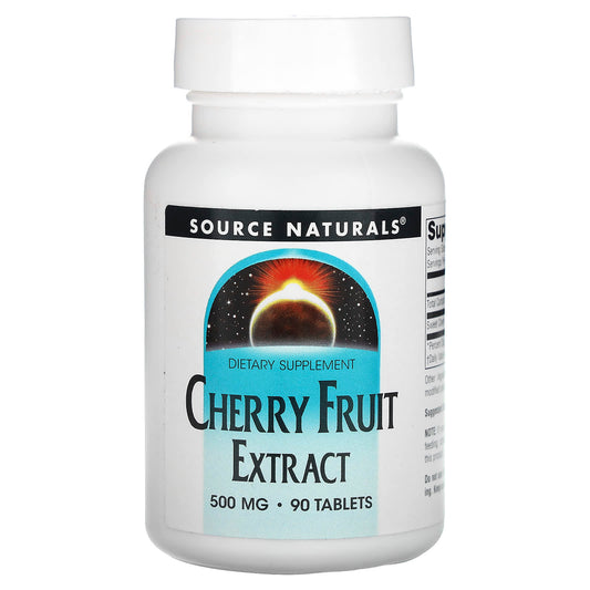 Source Naturals, Cherry Fruit Extract, 500 mg, 90 Tablets - Image 1