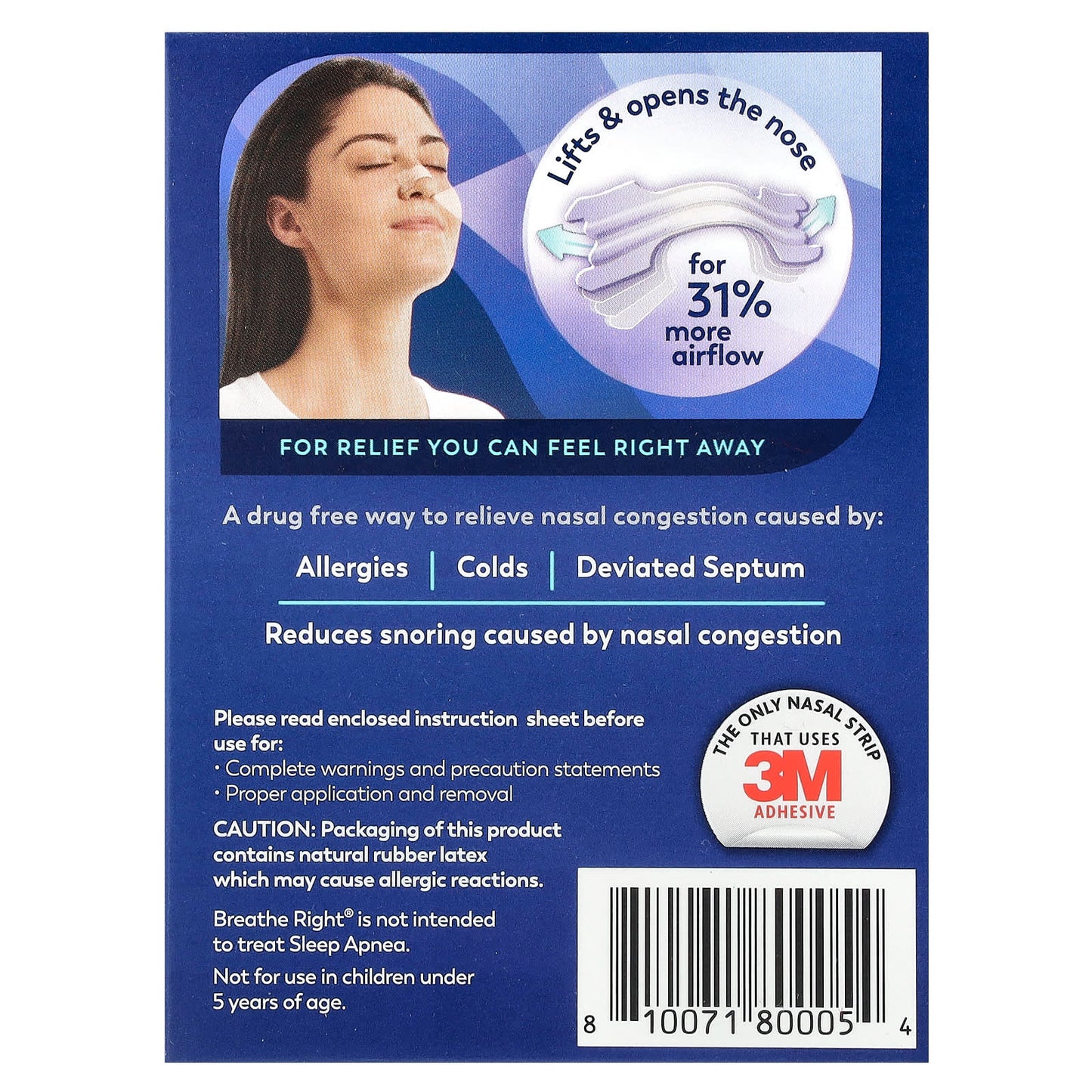 Breathe Easier with Large Nasal Strips for Congestion Relief - Image 2