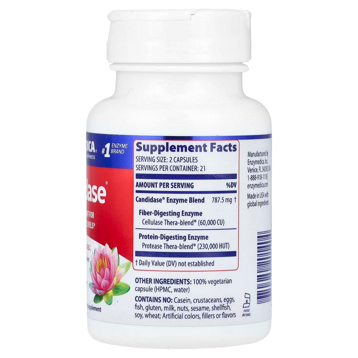 Candidase by Enzymedica - Support Balanced Yeast Levels - Image 2