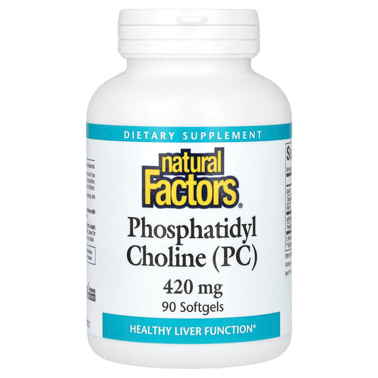 Natural Factors, Phosphatidyl Choline (PC), 420 mg, 90 Softgels